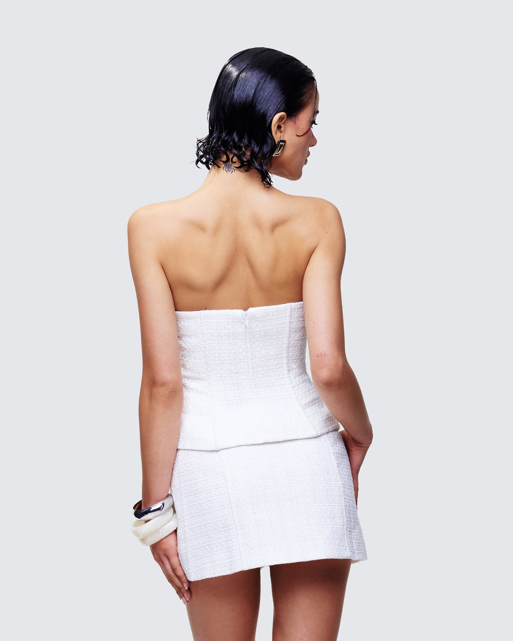 Finesse Nomi Tweed Bandeau Top