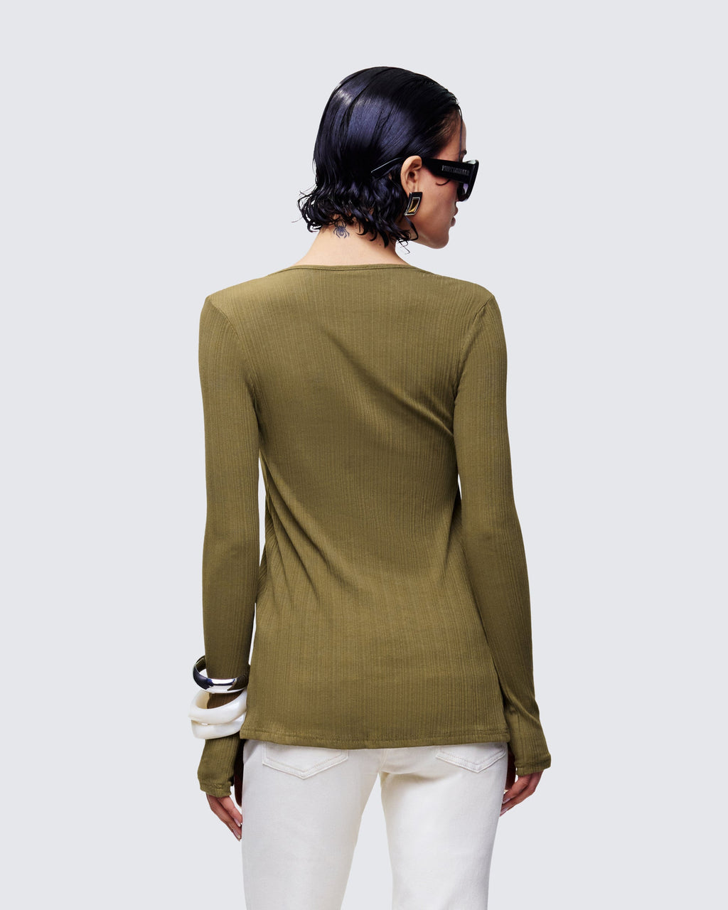 Finesse Aven Olive Texture Button Up Shirt