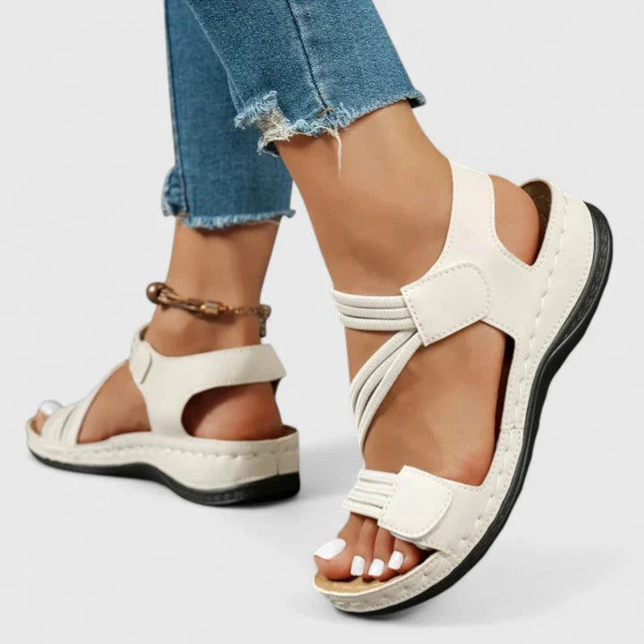 Nabalu Women’s Orthopedic Sandals with Crisscross Straps