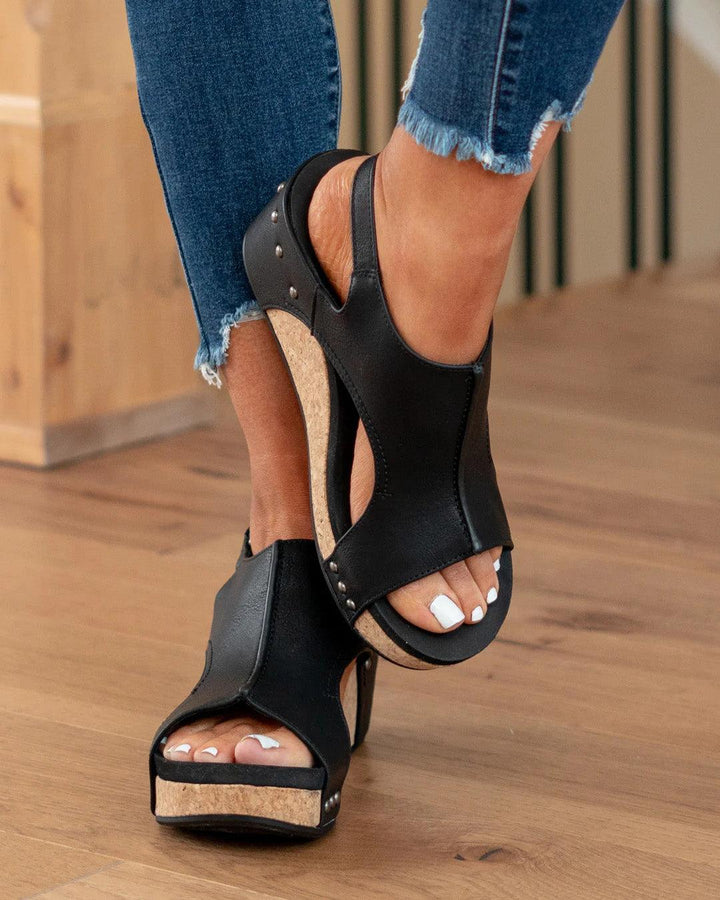 Harper & Lane Madeline - Vegan Wedge Sandals
