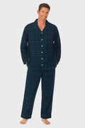Lanz of Salzburg Men's Black Watch Flannel Pajama