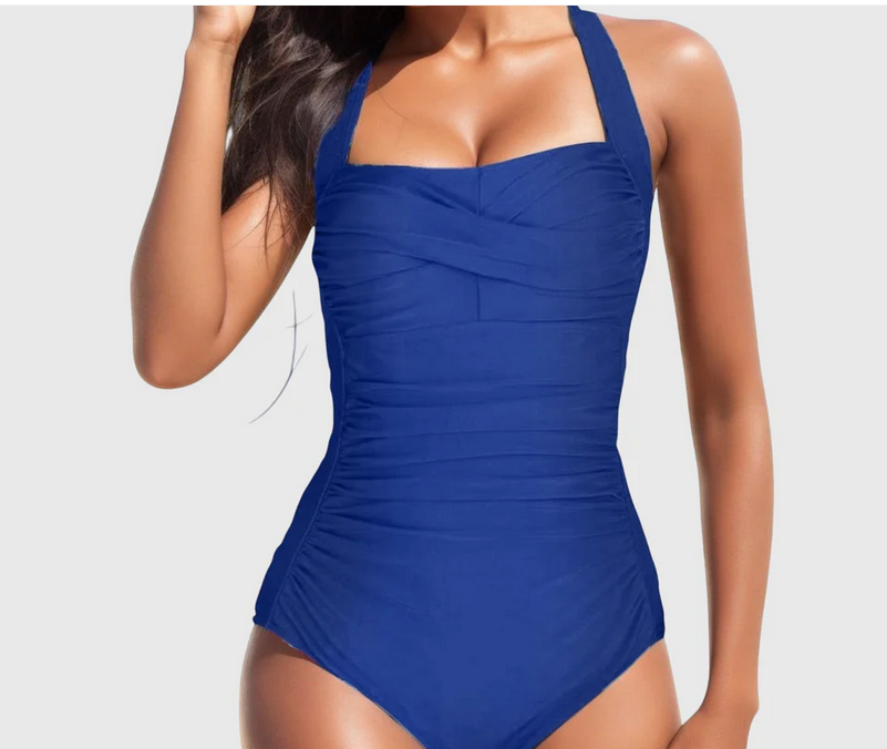 Nabalu Zanlira | Women’s Tropical Square-Neck One-Piece Swimsuit