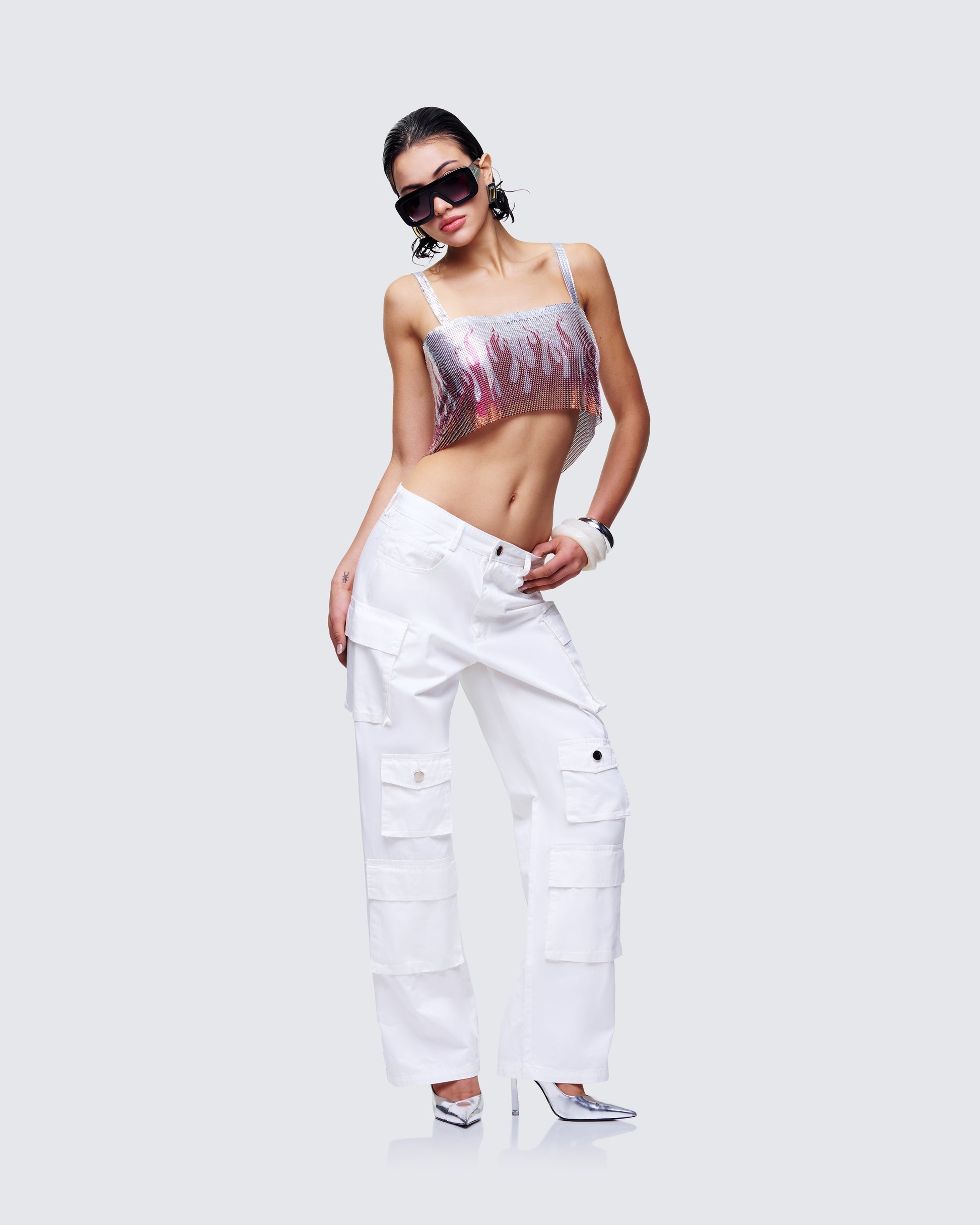 Finesse Lilia Multi Flame Chainmail Top