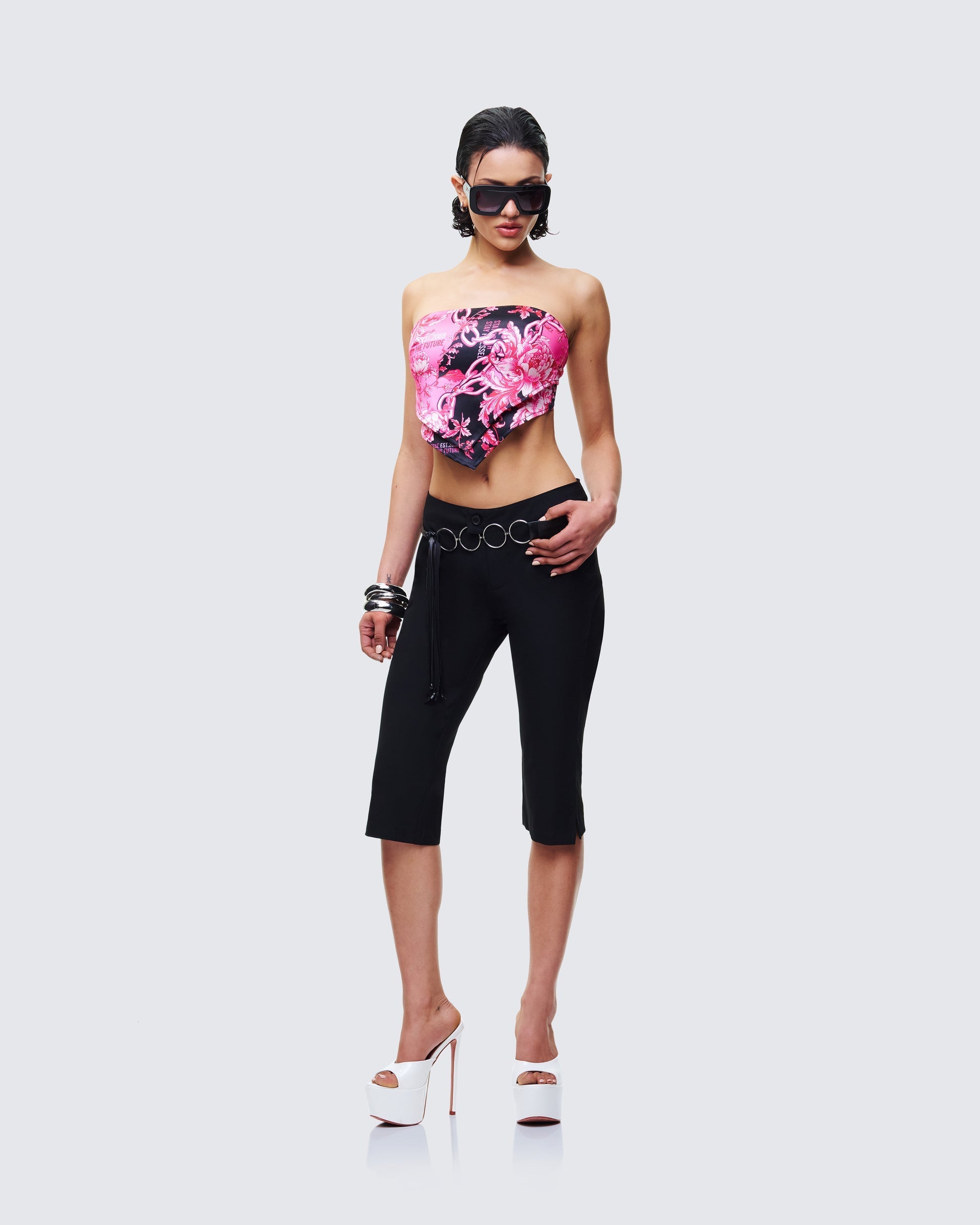Finesse Elix Multi Printed Bandeau Top