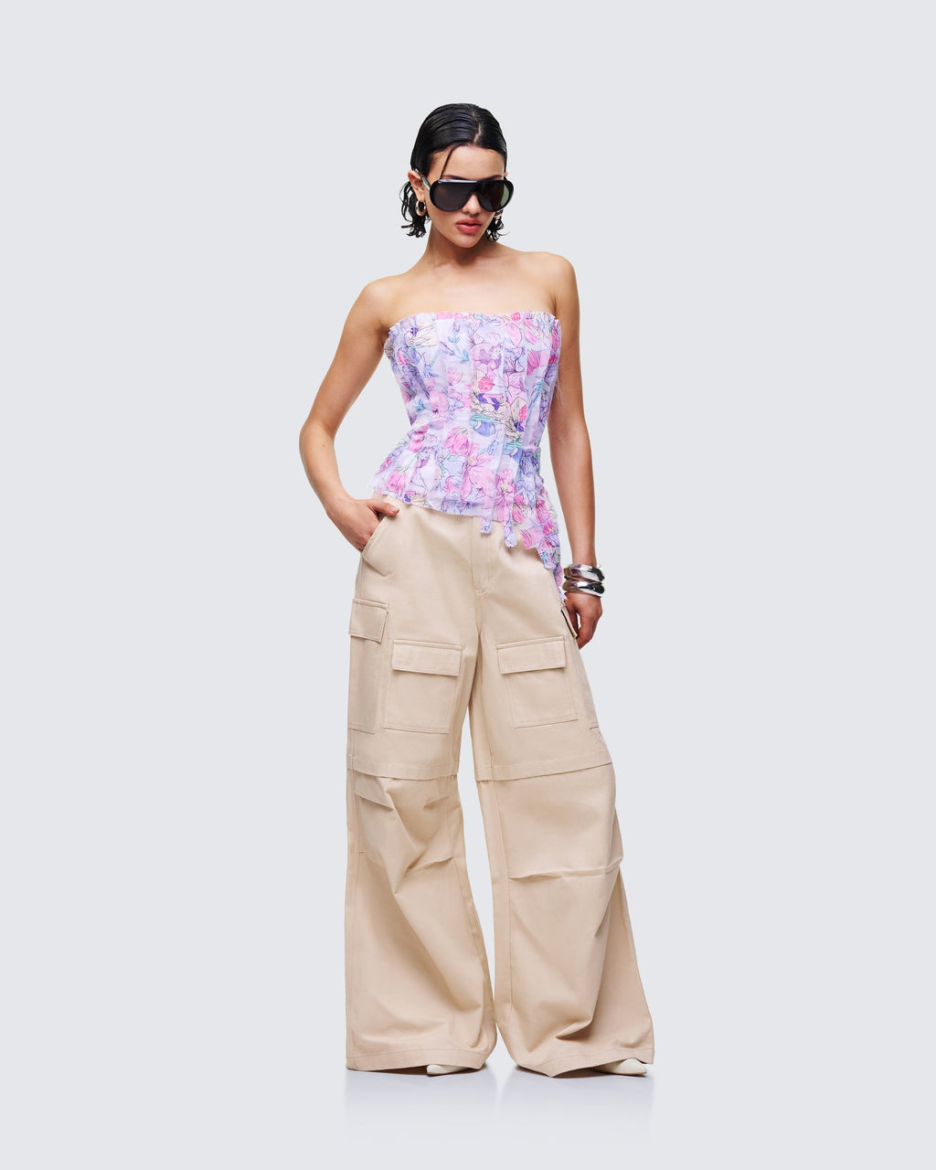 Finesse Claudette Chiffon Corset Top