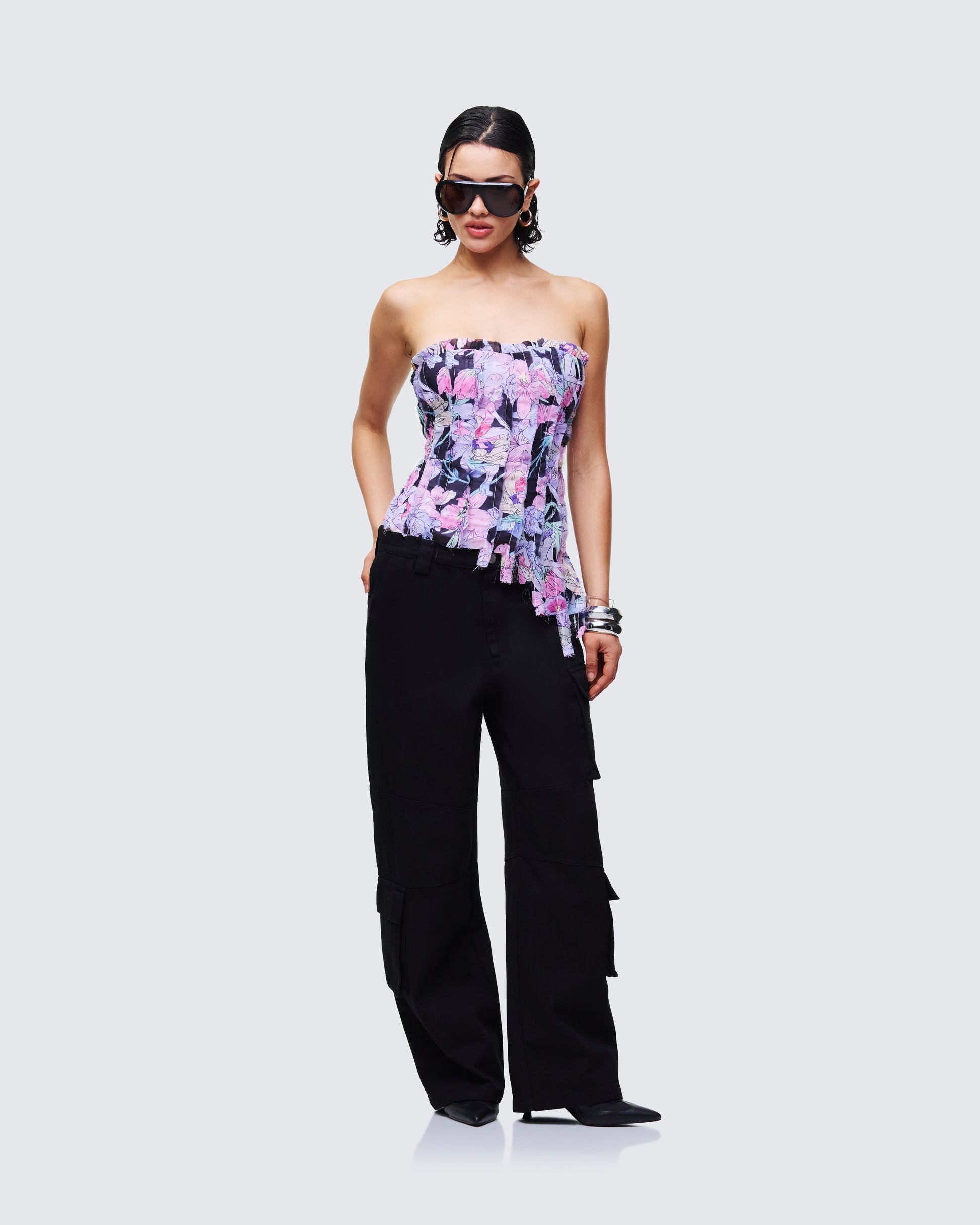 Finesse Claudette Chiffon Corset Top