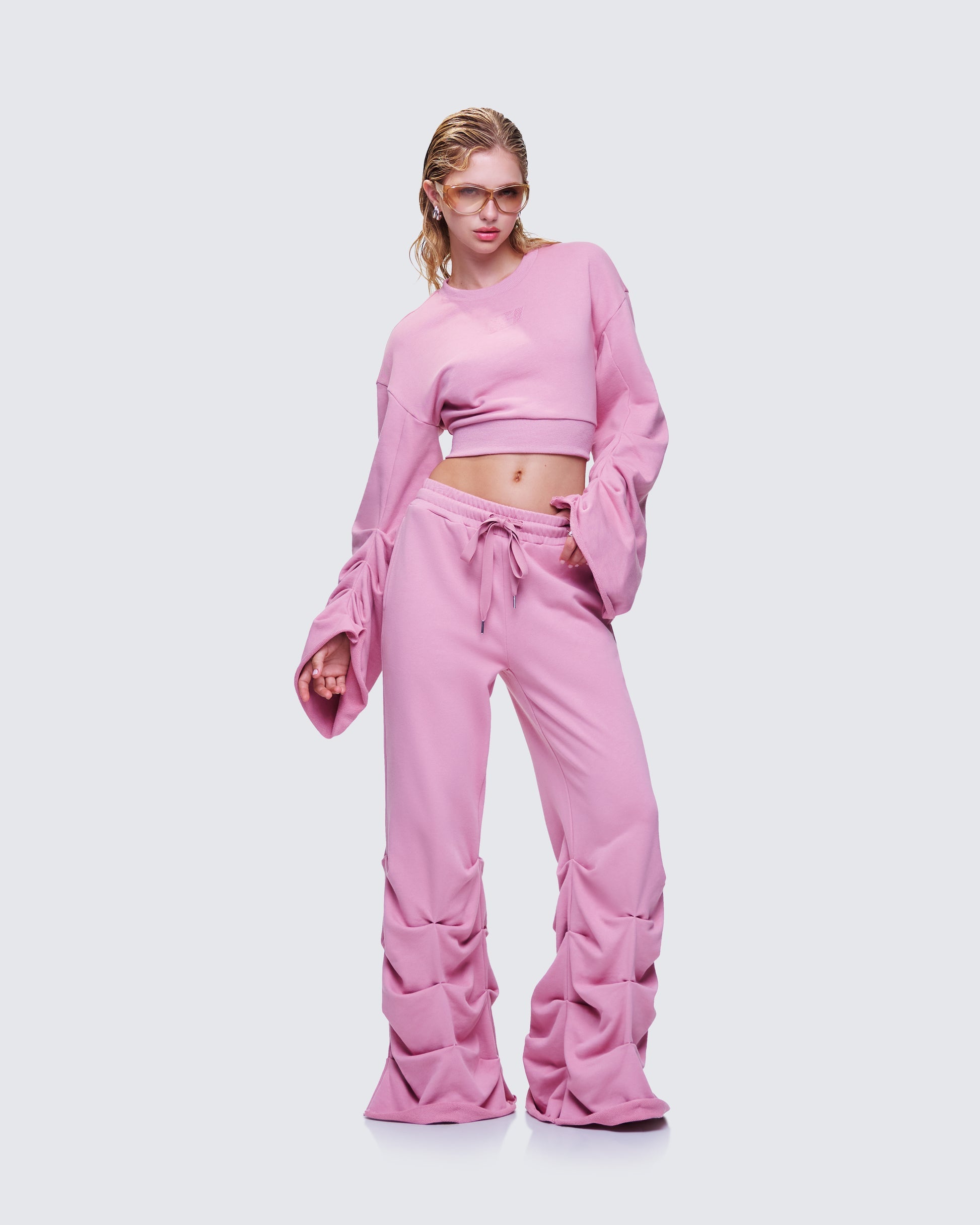 Una Stacked Sleeve Sweatshirt