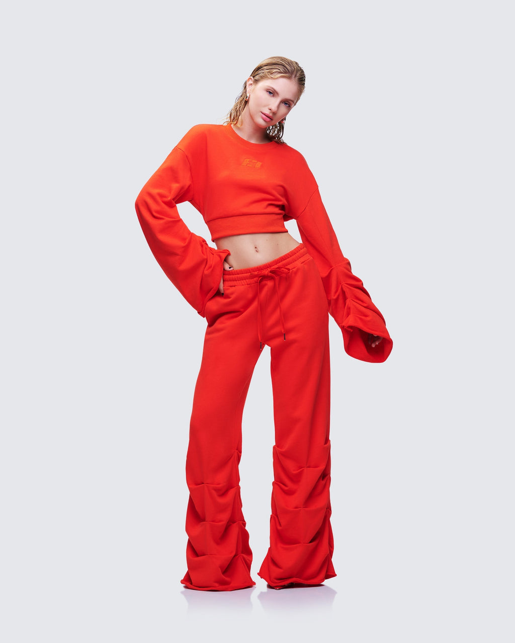 Una Stacked Sleeve Sweatshirt
