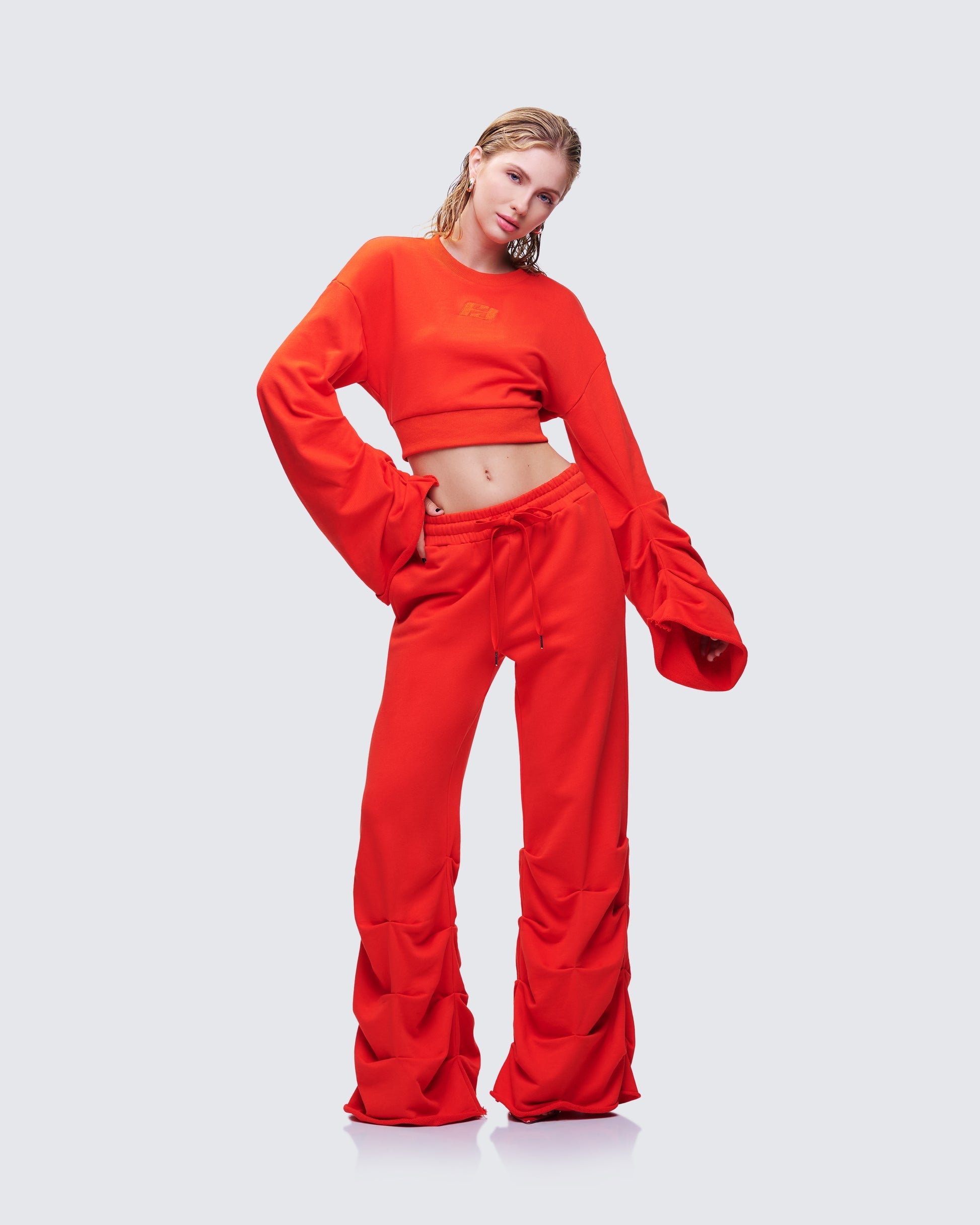 Una Stacked Sleeve Sweatshirt