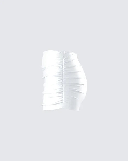 Finesse Rivi Satin Micro Mini Skirt