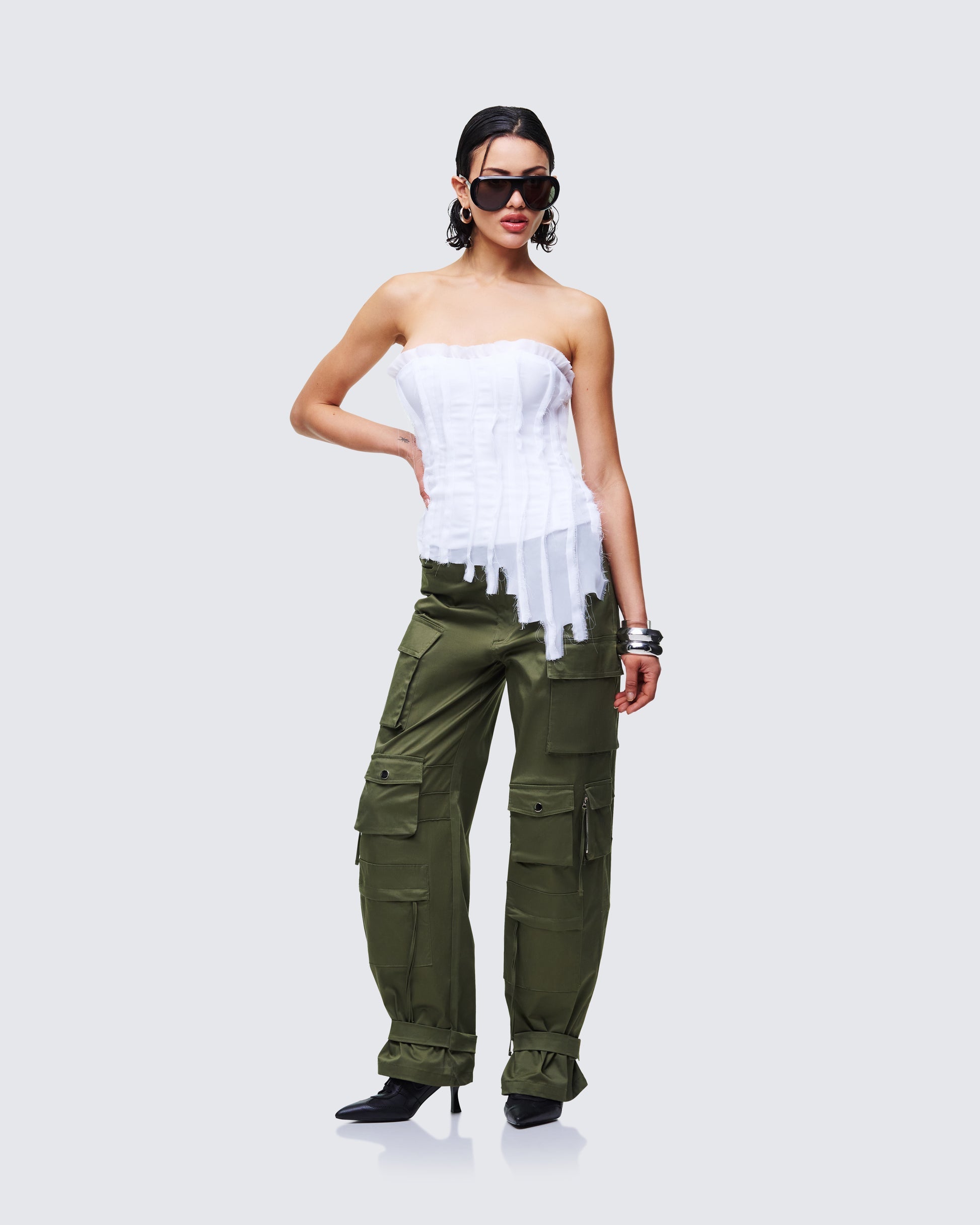 Finesse Claudette Chiffon Corset Top