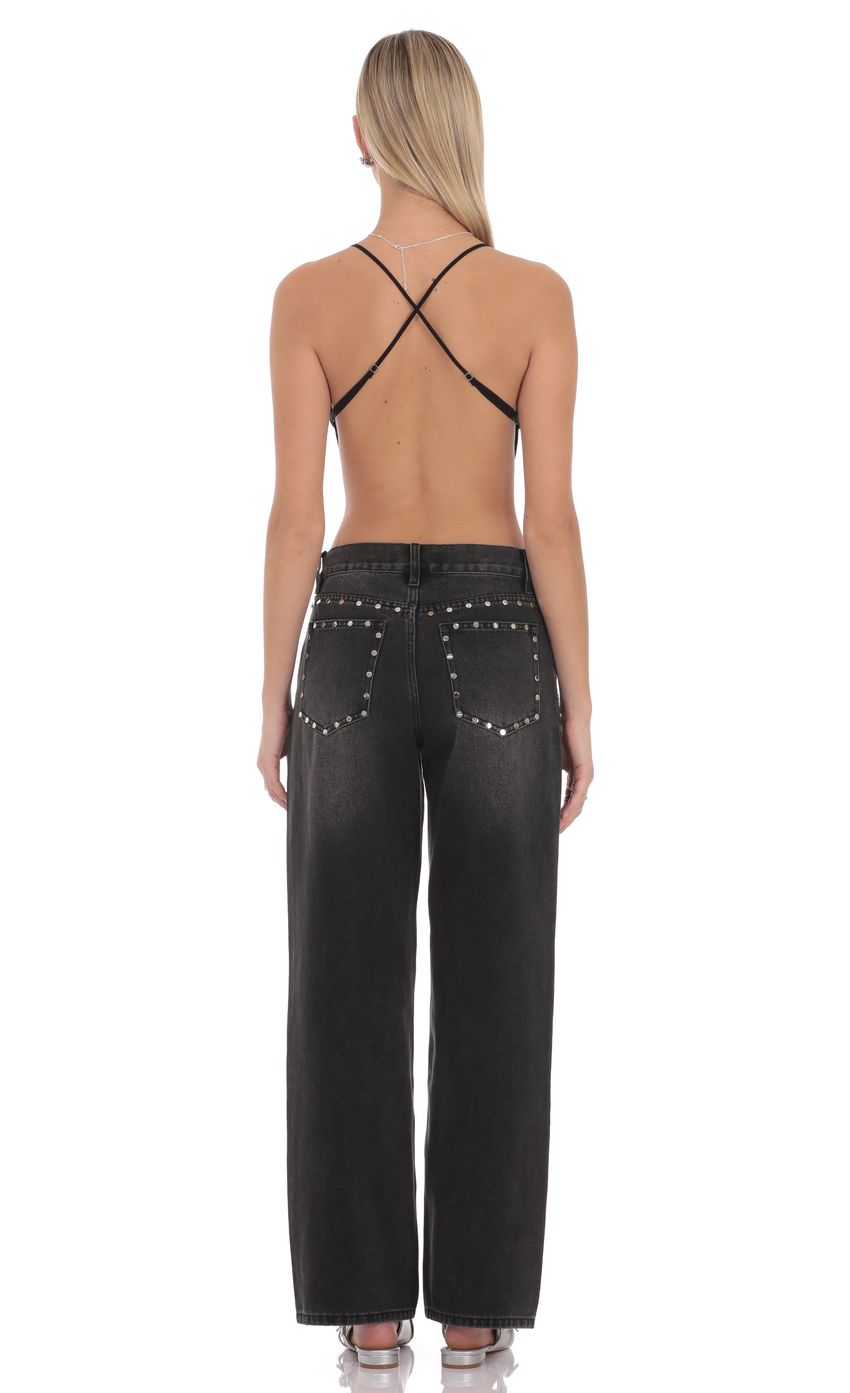 Lucy In The Sky Rovena Studded Jean