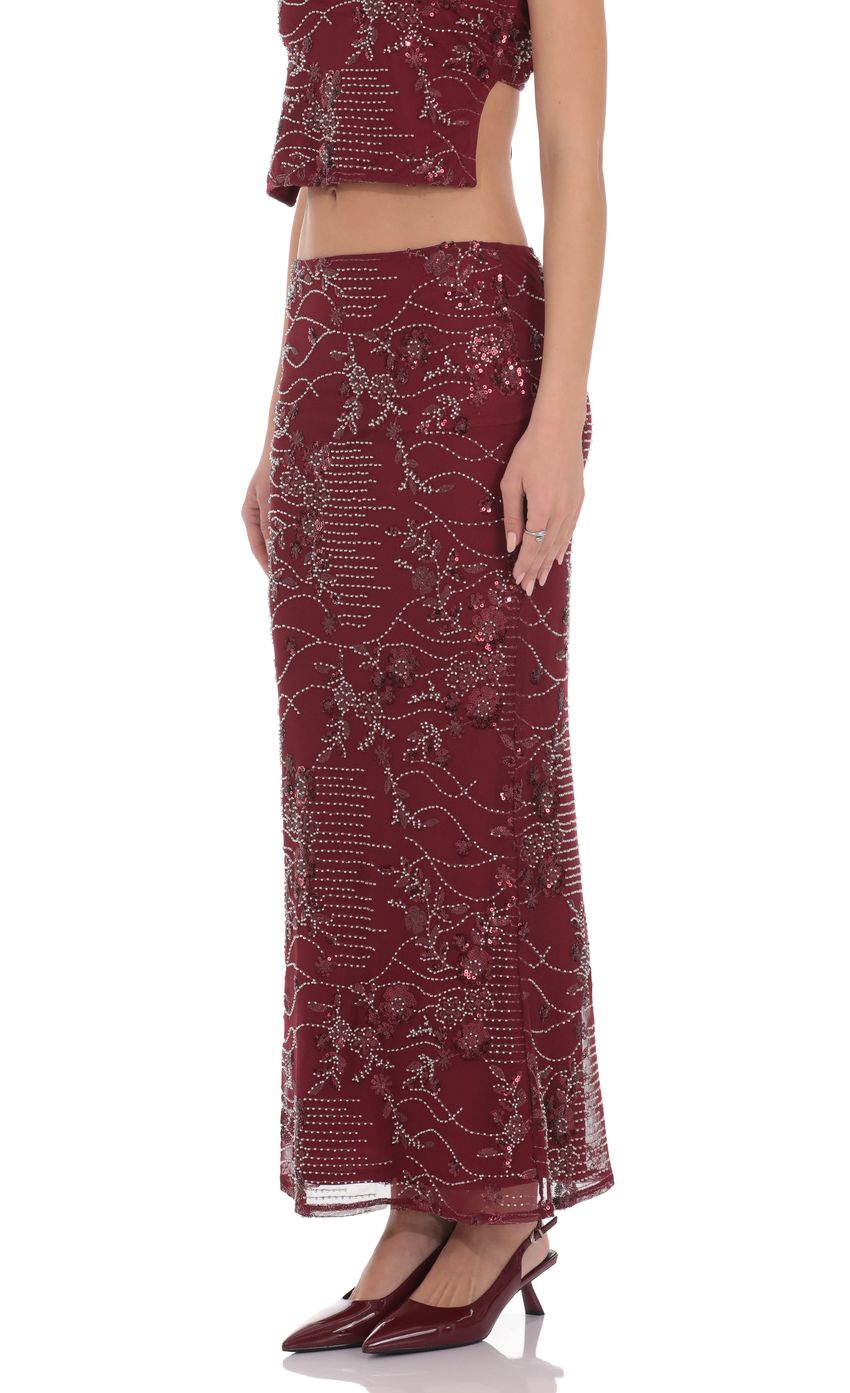 Lucy In The Sky Valence Embellished Maxi Skirt