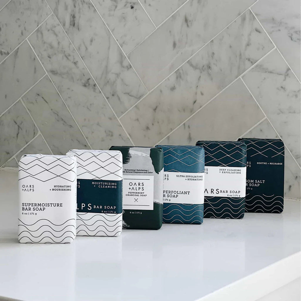 Oars + Alps Blue Charcoal Oars Bar Soap