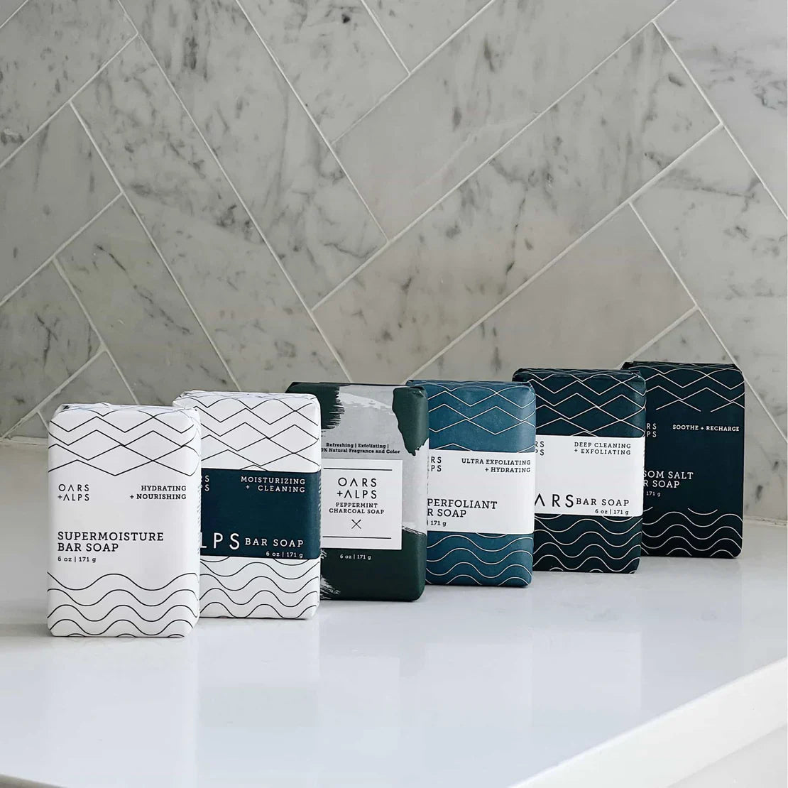 Oars + Alps Blue Charcoal Oars Bar Soap