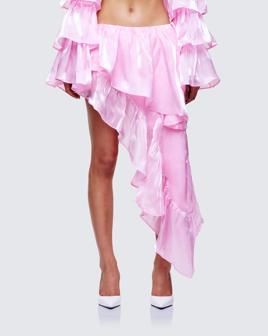 Finesse Skipper Ruffle Asymmetrical Skirt