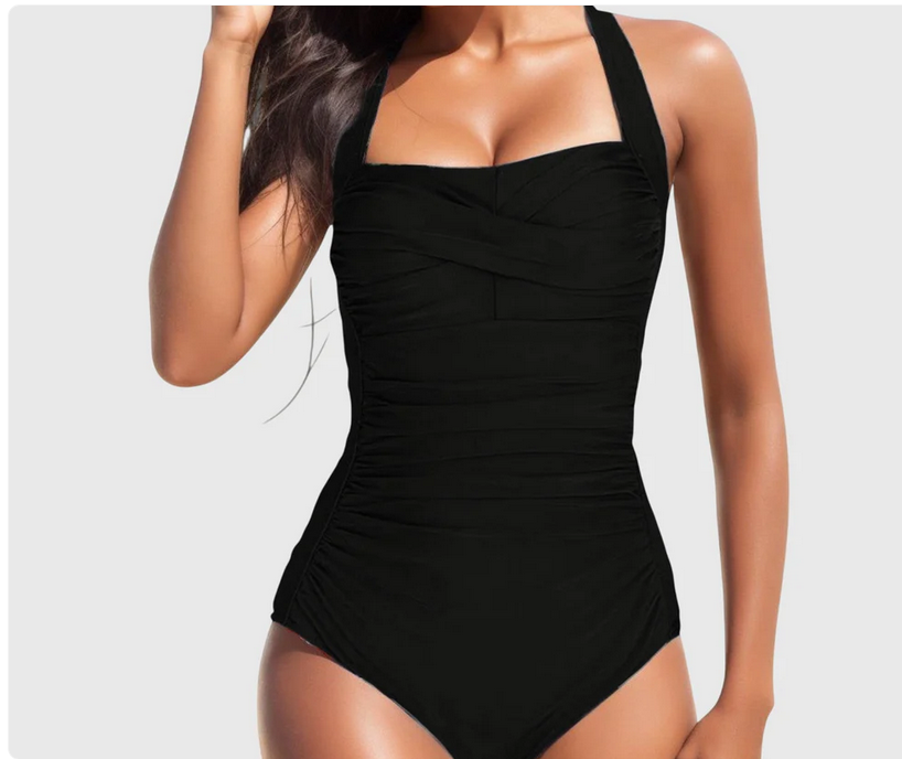 Nabalu Zanlira | Women’s Tropical Square-Neck One-Piece Swimsuit
