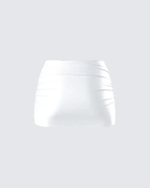 Finesse Rivi Satin Micro Mini Skirt