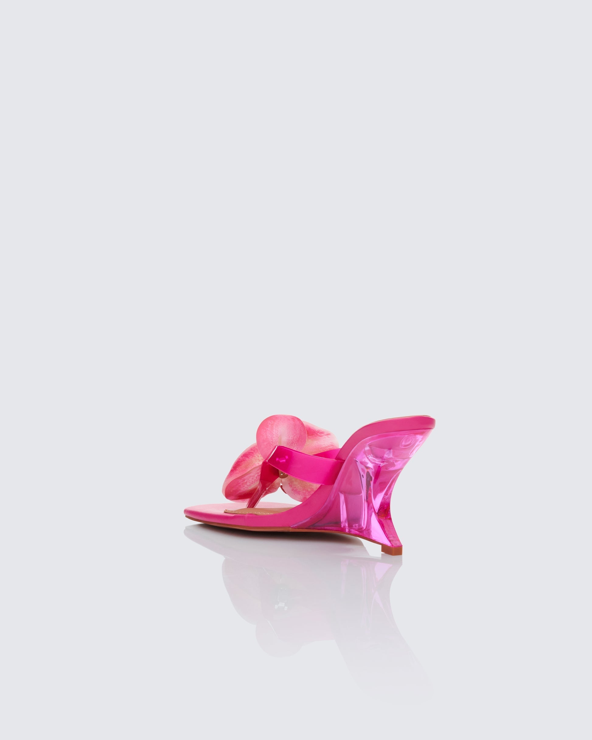 Finesse Abigail Perspex Wedge Sandal