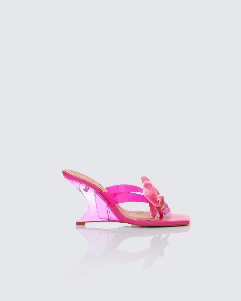 Finesse Abigail Perspex Wedge Sandal