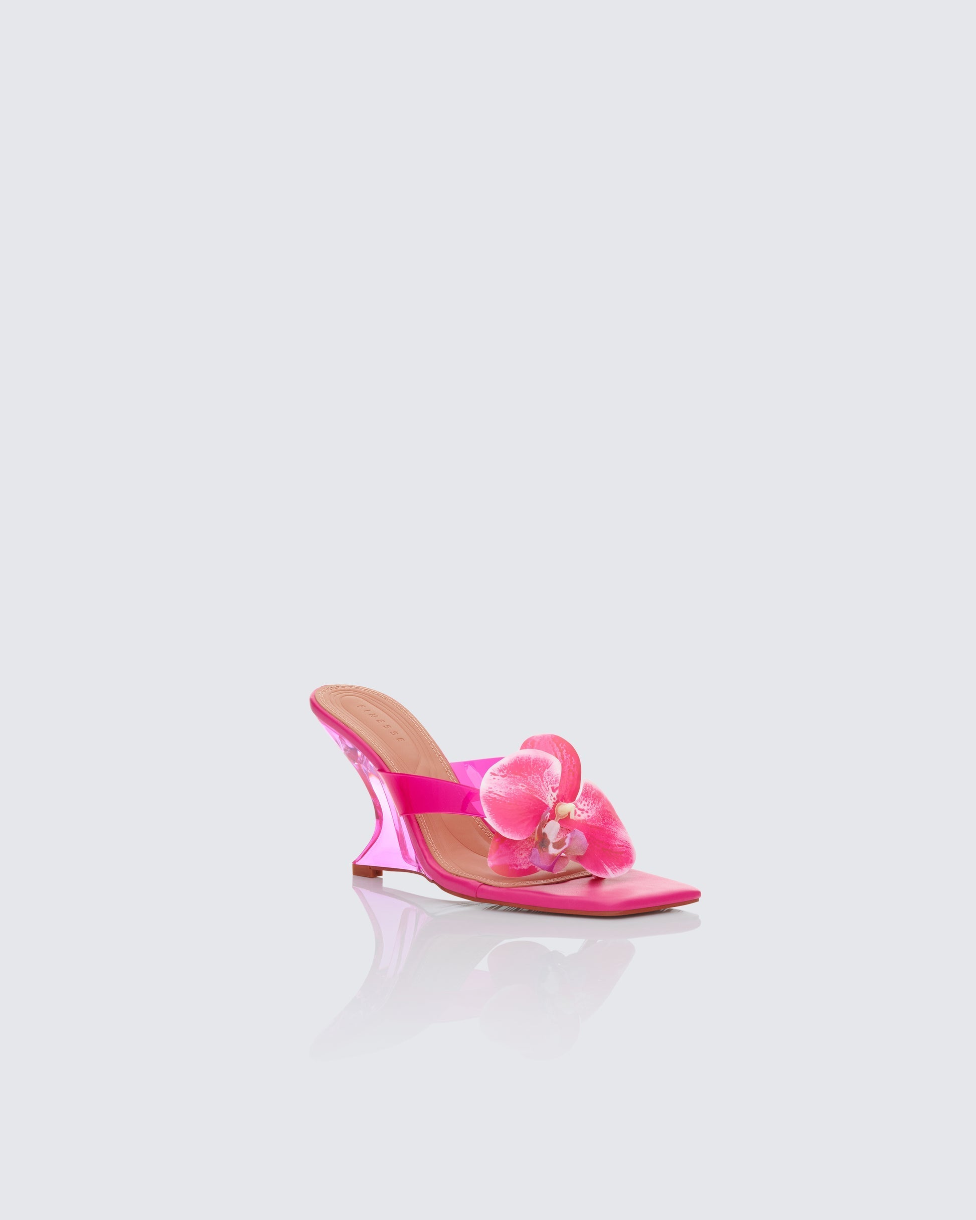 Finesse Abigail Perspex Wedge Sandal