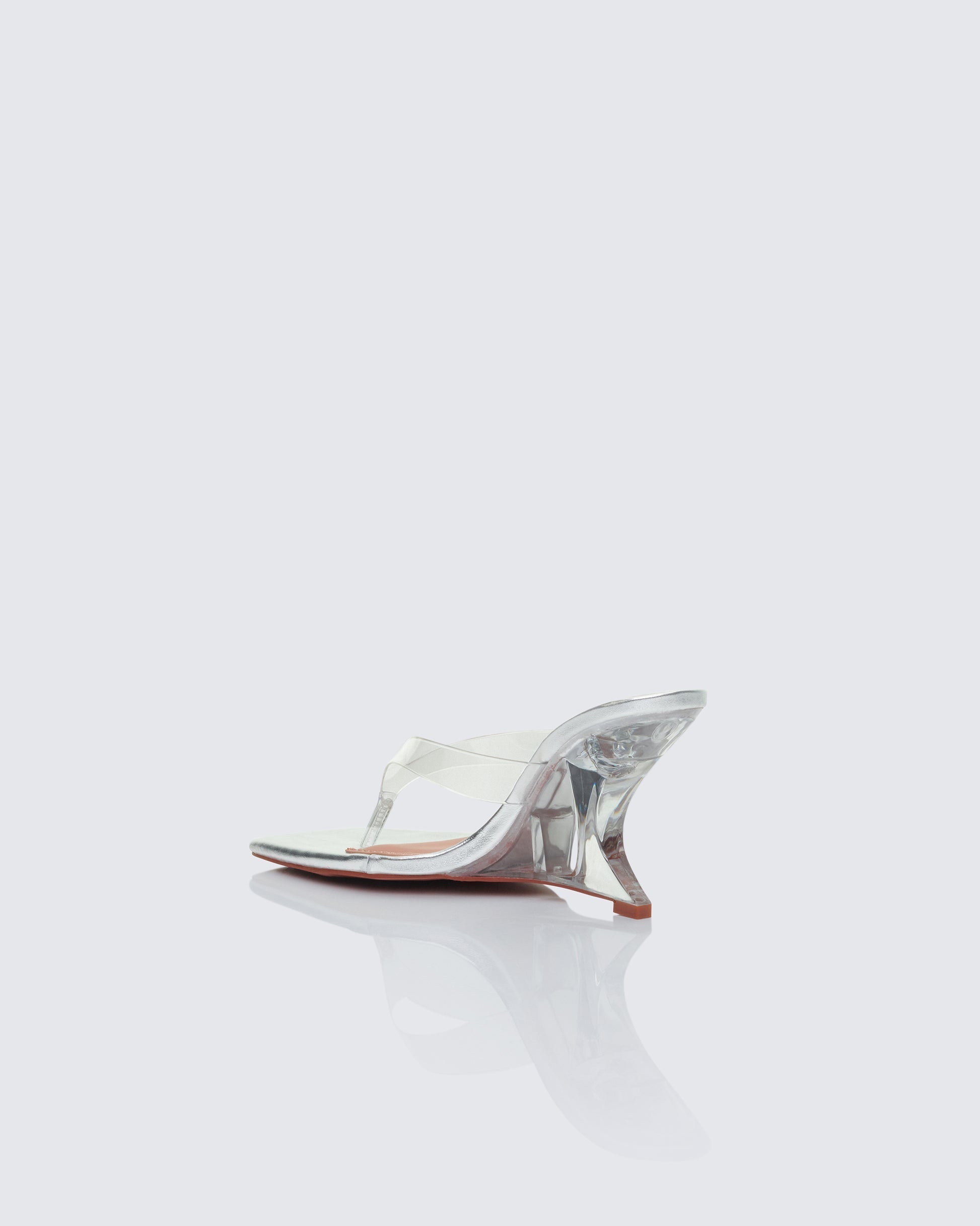 Finesse Abigail Perspex Wedge Sandal