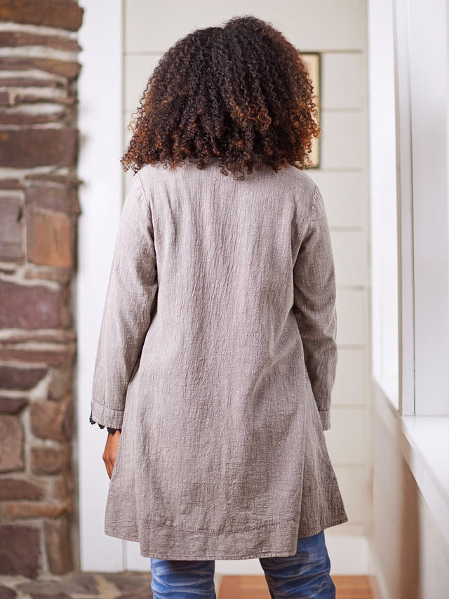 April Cornell Forager Sunwashed Smock - Grey