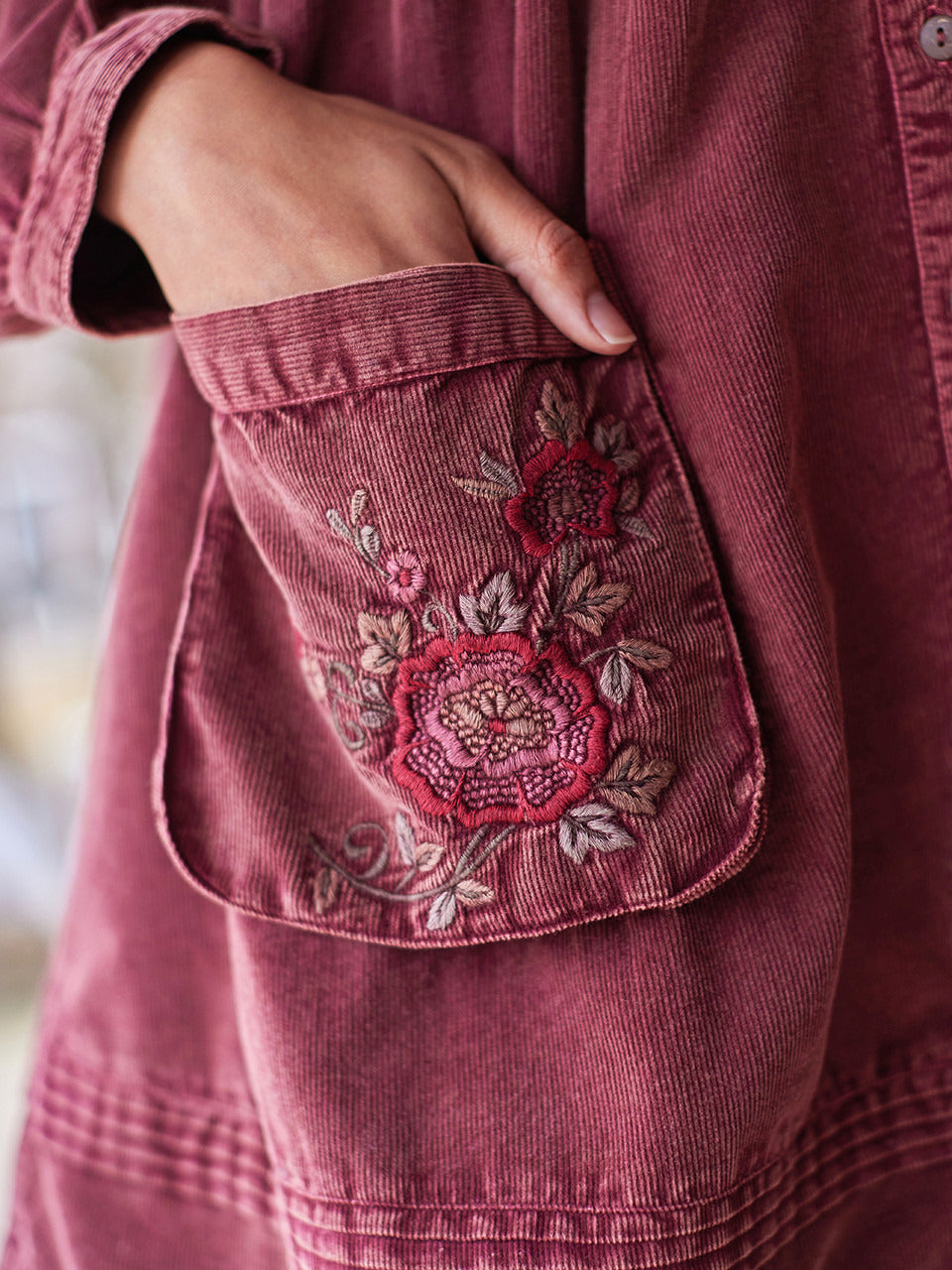 April Cornell Vintage Corduroy Artist Smock