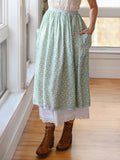 April Cornell Daphne Half Pinny - Powder Blue