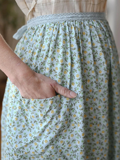 April Cornell Daphne Half Pinny - Powder Blue