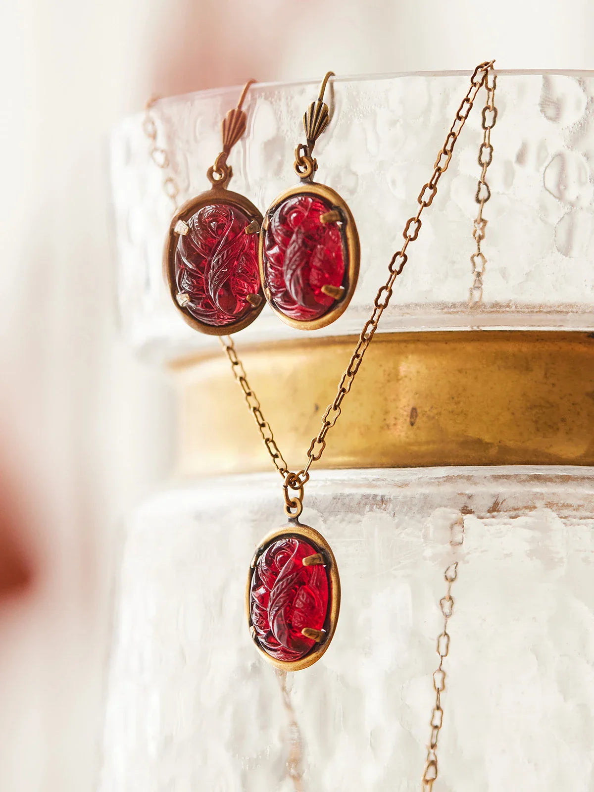 April Cornell Holly Berry Necklace