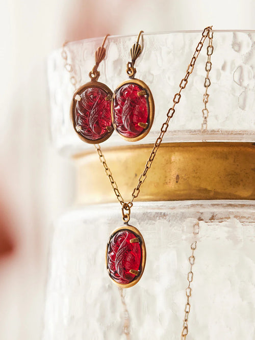 April Cornell Holly Berry Earrings