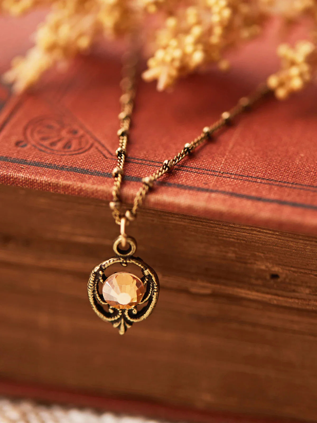 April Cornell Sunset Drop Crystal Necklace