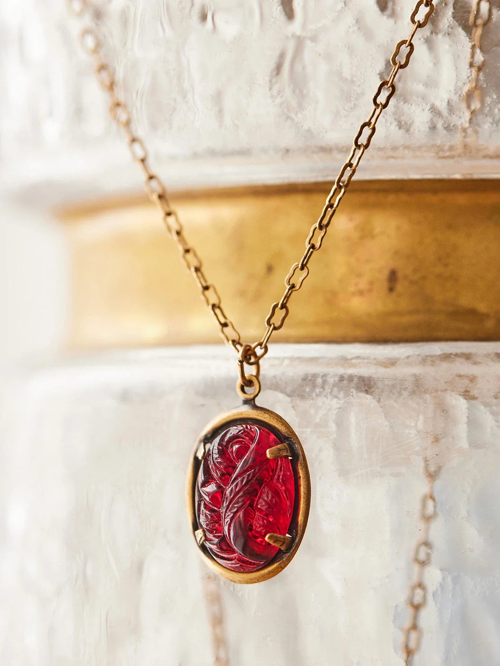 April Cornell Holly Berry Necklace