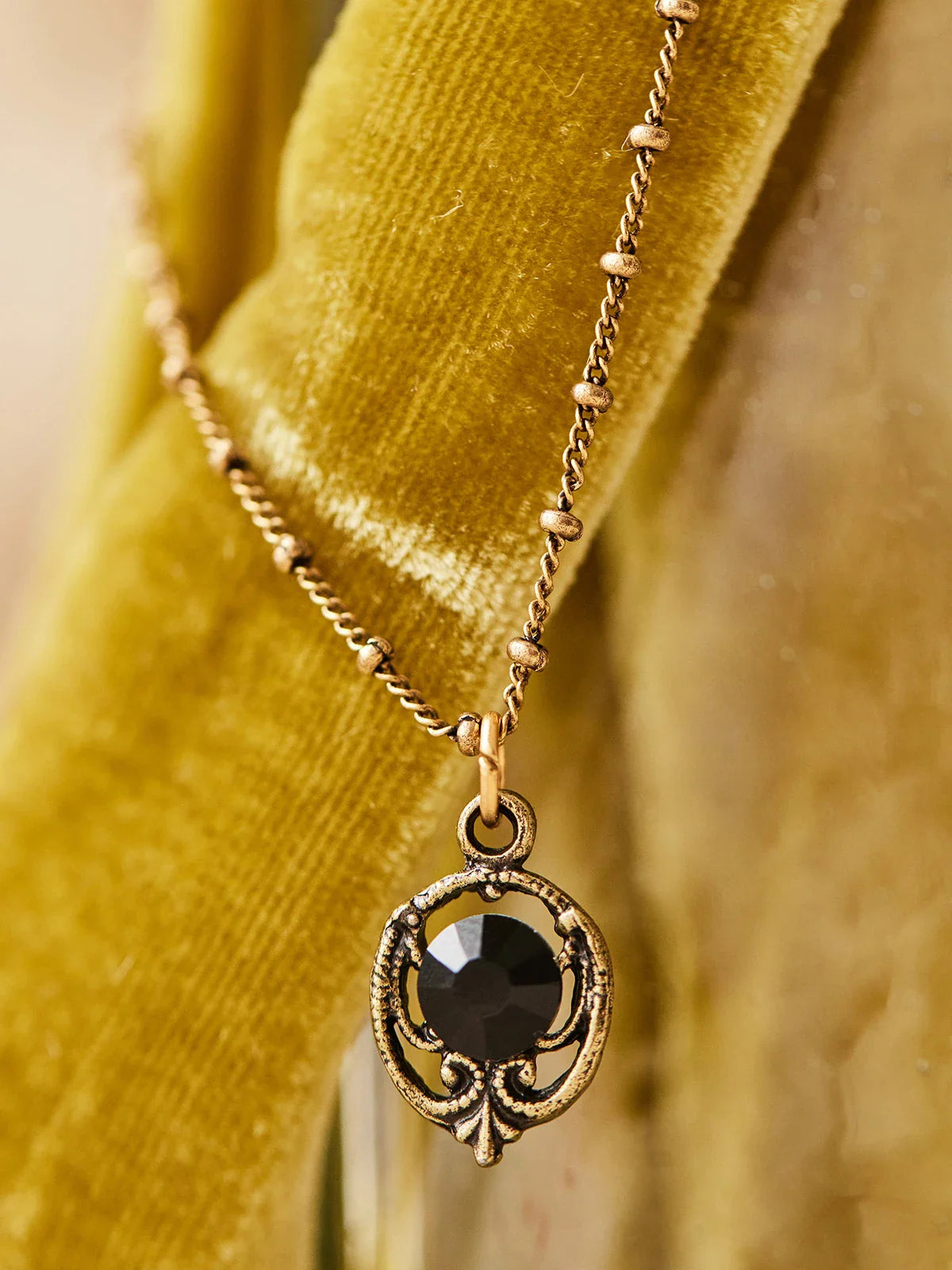 April Cornell Midnight Drop Crystal Necklace