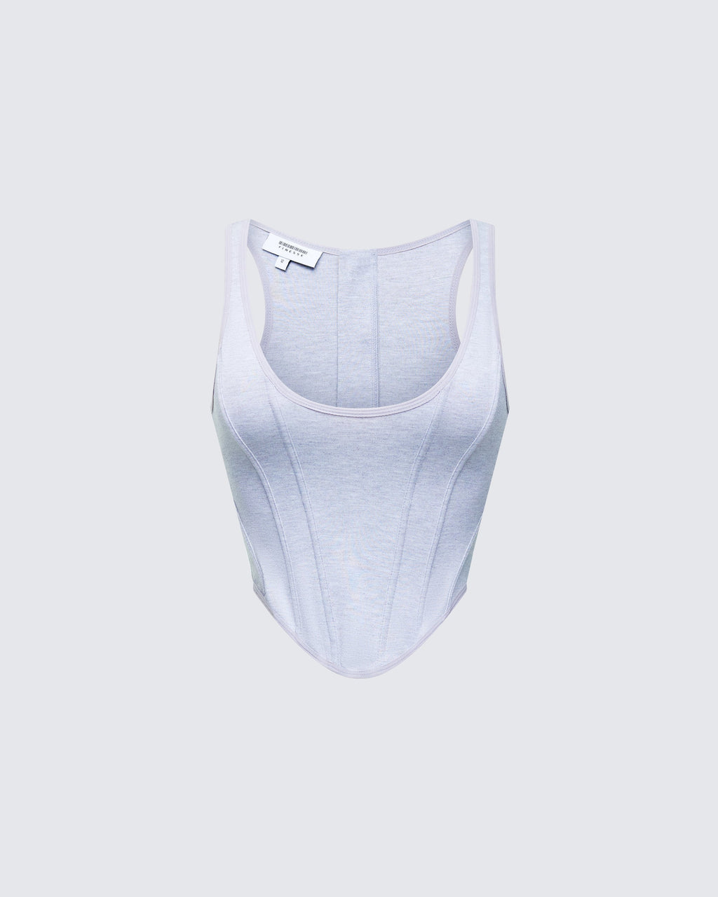 Finesse Allie Grey Jersey Corset Top
