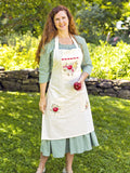 April Cornell Delicious Embroidered Apron - Ecru