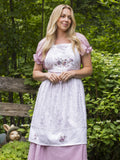 April Cornell Love Note Embroidered Apron - Ecru