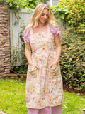 April Cornell Penelope Ruffle Farmhouse Apron - Ivory