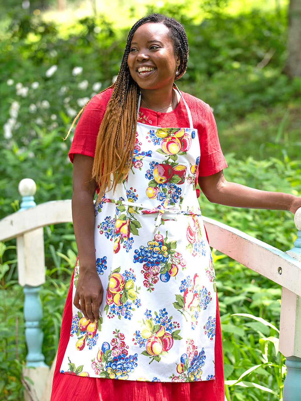 April Cornell Fruit Basket Chef Apron - Multi
