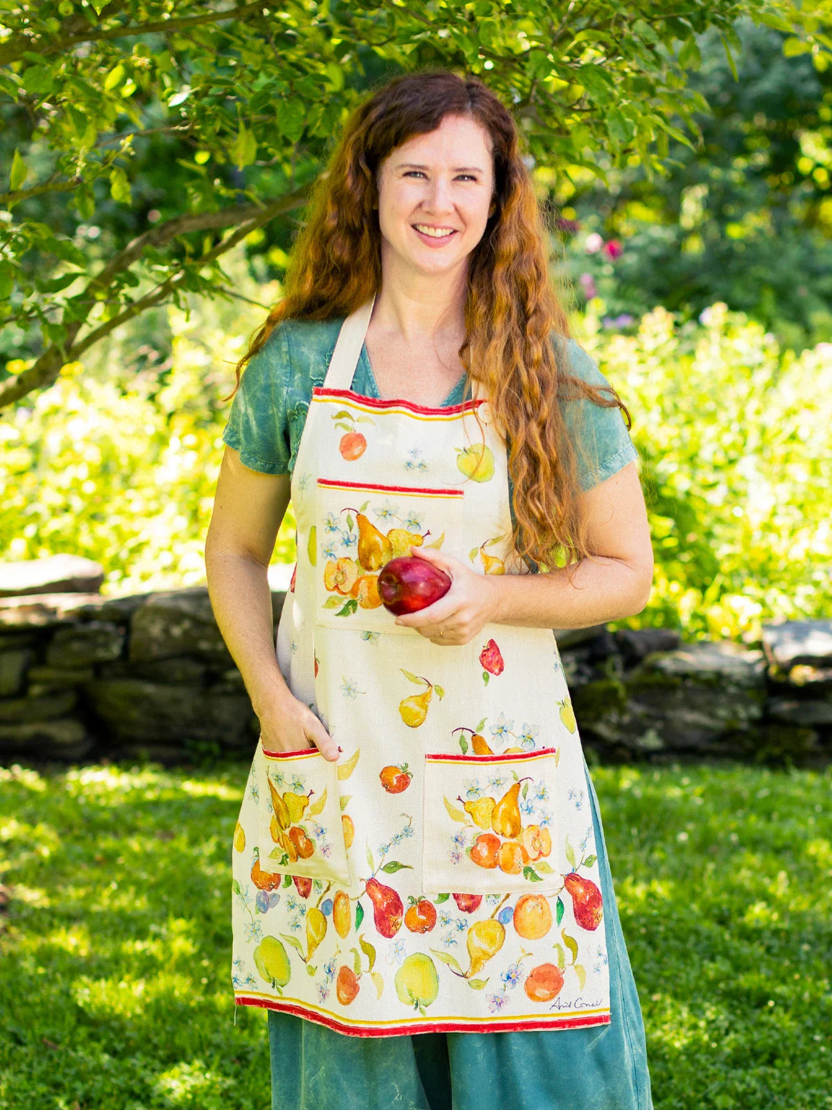 April Cornell Bushel and a Peck Chef Apron - Multi