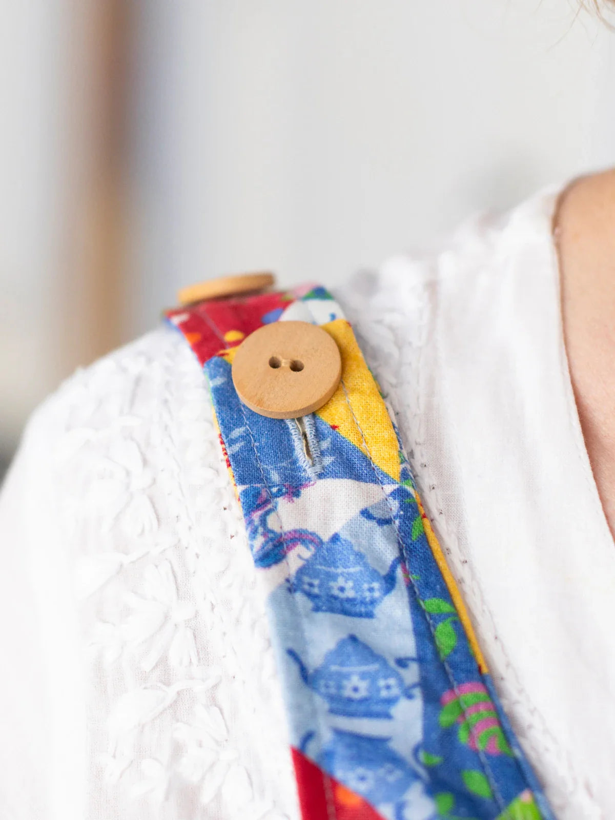 April Cornell Primary Patchwork Apron - Multi