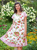 April Cornell Strawberry Basket Chef Apron