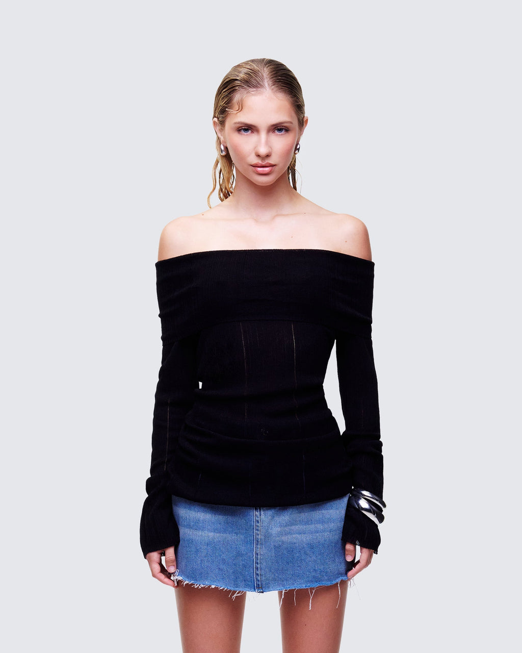 Finesse Arlina Fine Knit Top