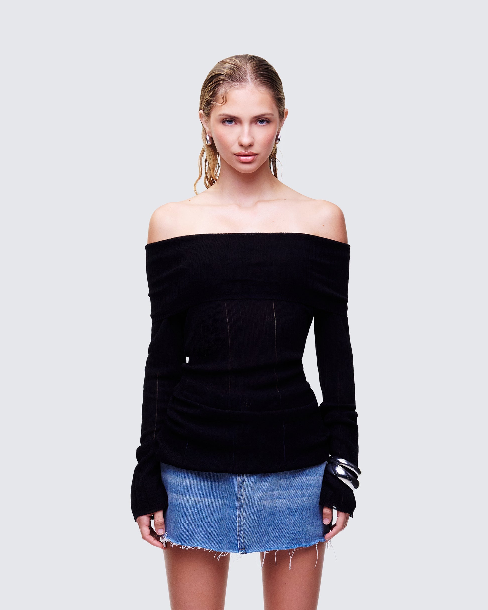 Finesse Arlina Fine Knit Top