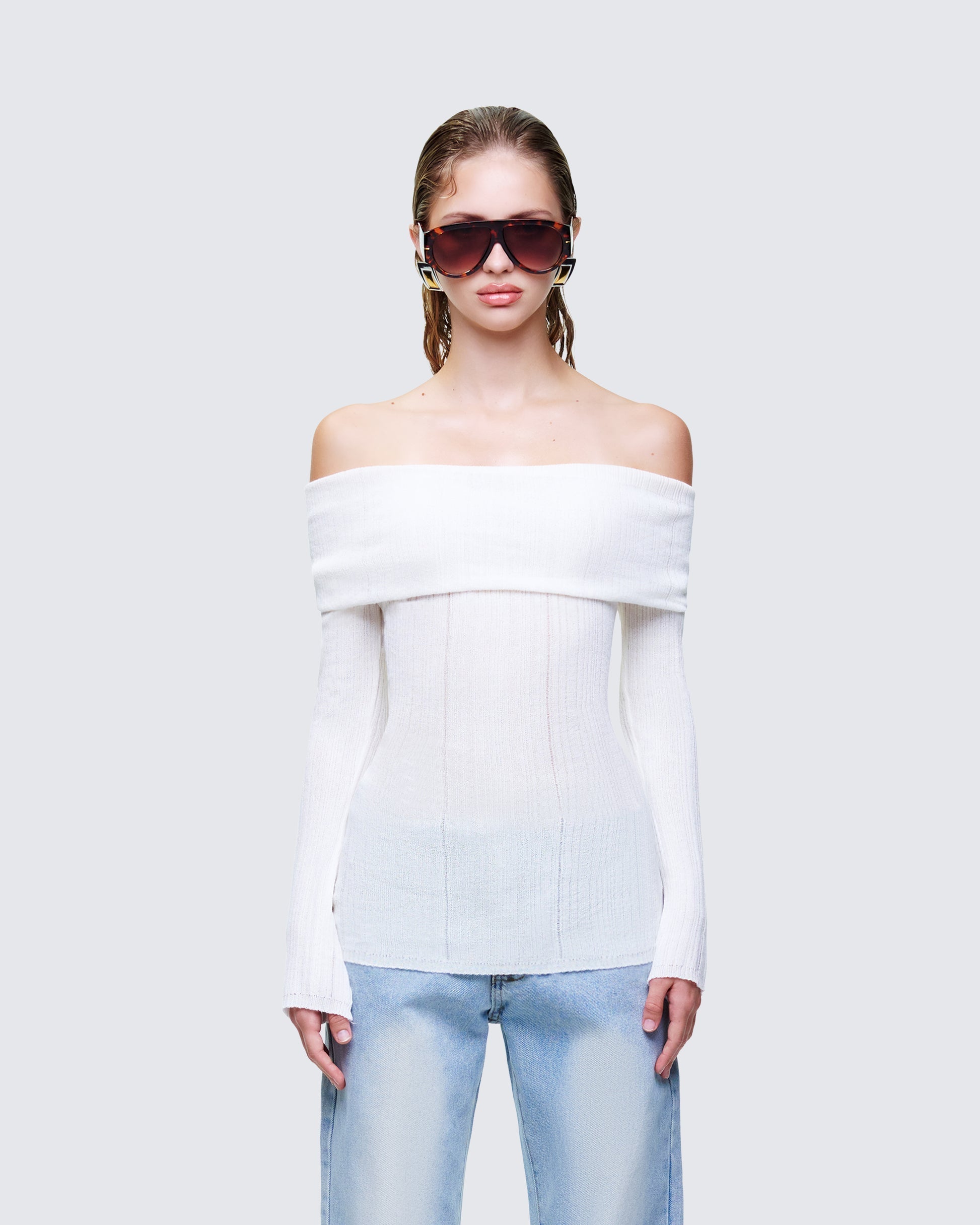 Finesse Arlina Fine Knit Top
