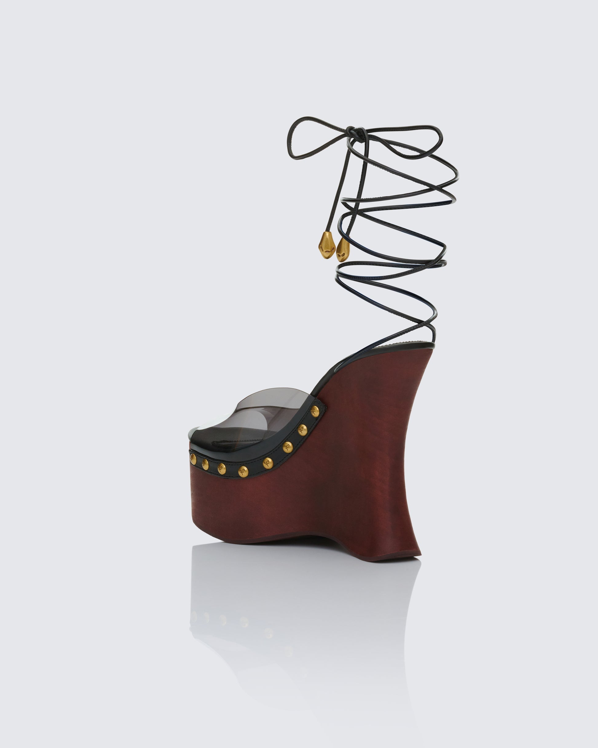 Finesse Arwa Black Perspex Wedges