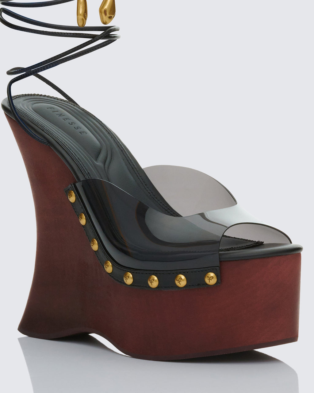 Finesse Arwa Black Perspex Wedges