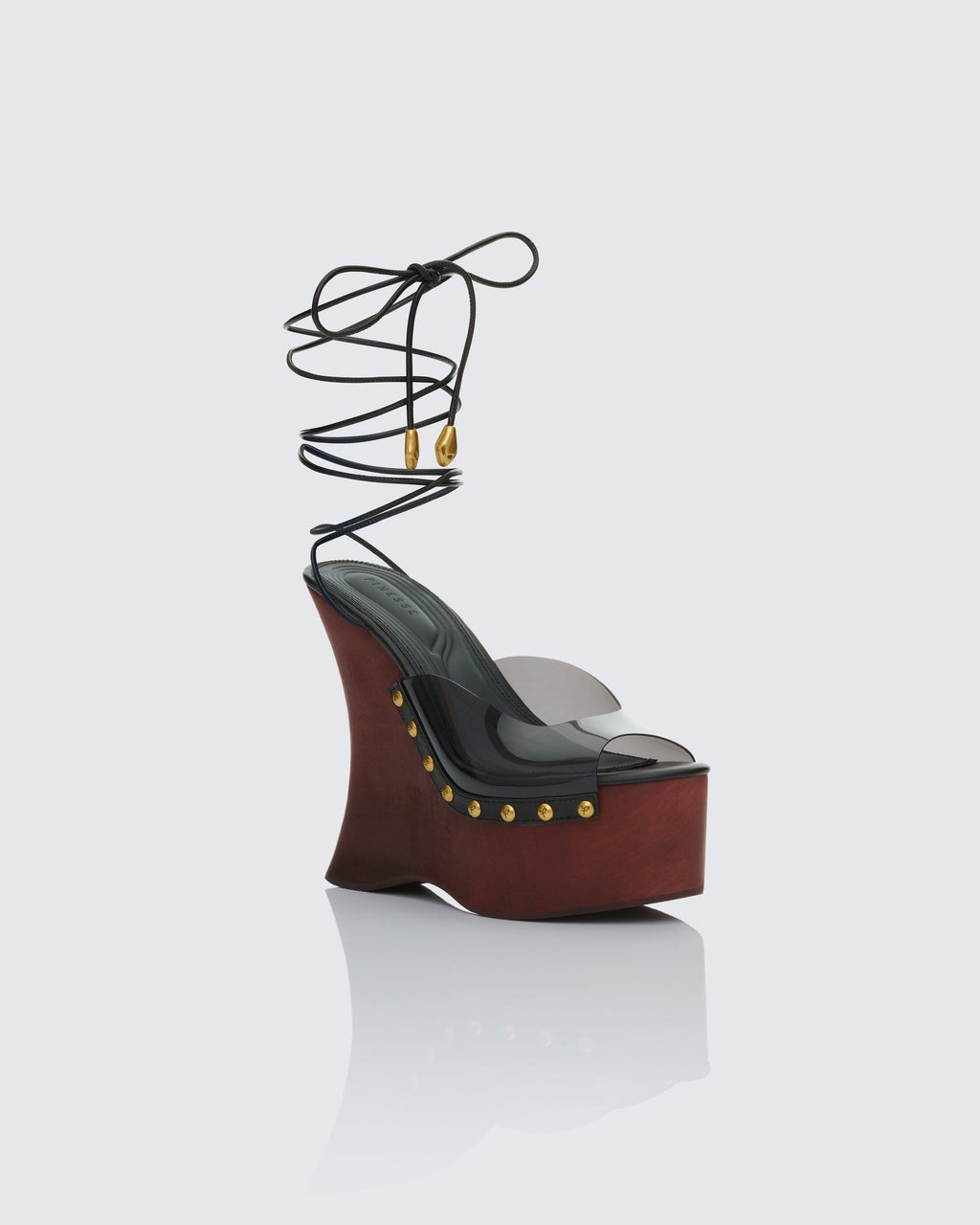 Finesse Arwa Black Perspex Wedges