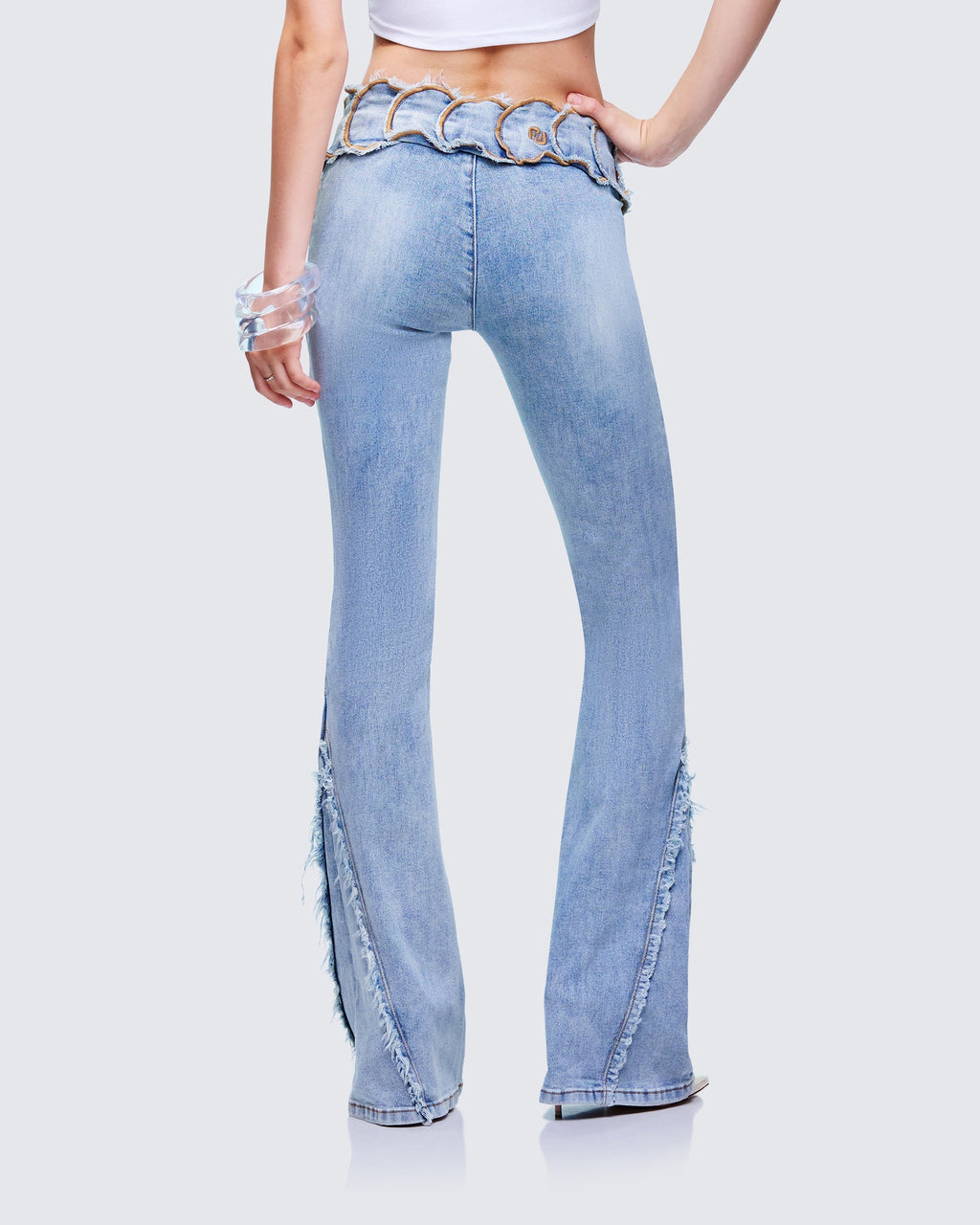 Finesse Ayra Denim Flared Pants